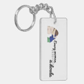 あらゆる女性はdoula - keychain --に値します キーホルダー (正面左)