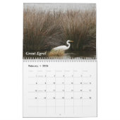 あらゆる季節の鳥 カレンダー (2月 2026)