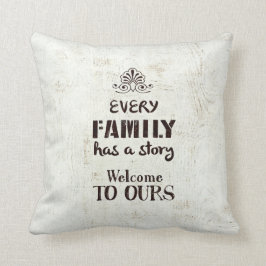 あらゆる家族に物語があります クッション