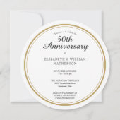 あらゆる年の結婚記念日写真サークル 招待状 (裏面)