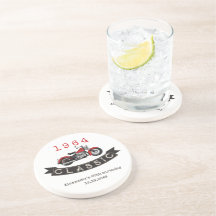 あらゆる年齢のヴィンテージクラシックオートバイライダー誕生日