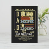 あらゆる年齢を祝え：その男、その神話、その伝説 招待状 (スタンド正面)