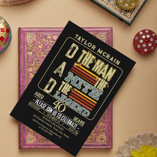 あらゆる年齢を祝え：その男、その神話、その伝説 招待状