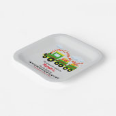 あらゆる年齢誕生日かわいいカラフルプレゼント付き電車 ペーパープレート (傾斜あり)