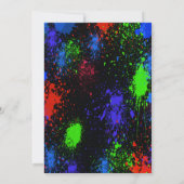 あらゆる年齢 - グローパーティー誕生日招待状 招待状 (裏面)