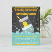 あらゆる年齢 - ゴムダックの誕生日招待状 招待状 (スタンド正面)