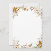 あらゆる年齢 - ヴィンテージのジンジャーブレッド 誕生日招待状 招待状 (裏面)