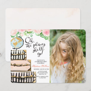 あらゆる年齢 - 旅行カバン 誕生日招待状 招待状