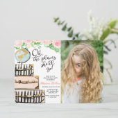 あらゆる年齢 - 旅行カバーの誕生日招待状 招待状 (スタンド正面)