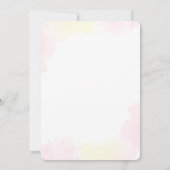 あらゆる年齢 - 陽光と虹の誕生日写真 招待状 (裏面)