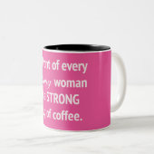 あらゆる強い女性のマグの前 ツートーンマグカップ (正面右)