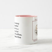 あらゆる成功した女性の後ろ… ツートーンマグカップ (中央)