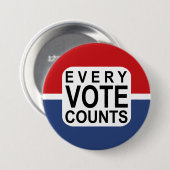 あらゆる投票はボタンを数えます 缶バッジ (正面&裏面)