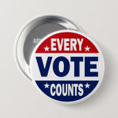 あらゆる投票は数えます 缶バッジ (正面&裏面)
