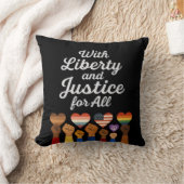 あらゆる抗議の自由のための自由と正義を持って クッション (ブランケット)