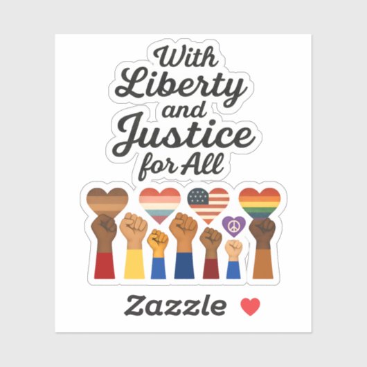 あらゆる抗議の自由のための自由と正義を持って シール (シート)