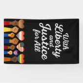 あらゆる抗議の自由のための自由と正義を持って 横断幕 (横)