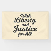 あらゆる抗議の自由のための自由と正義を持って 横断幕 (横)