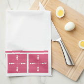 あらゆる方向のハート キッチンタオル (四つ折り)