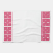 あらゆる方向のハート キッチンタオル (横)