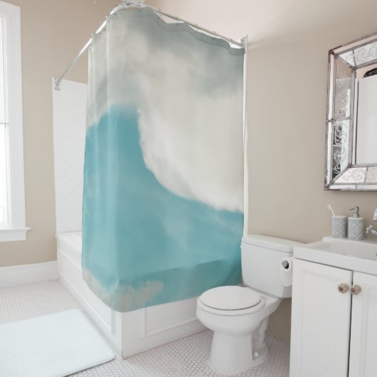 あらゆる方法で波を打つ シャワーカーテン (インサイチュ)