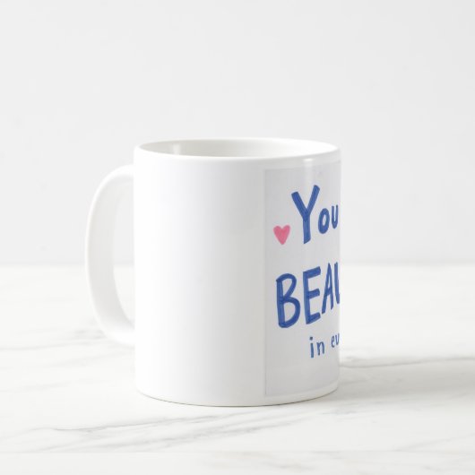 あらゆる方法マグで美しいです コーヒーマグカップ (正面左)