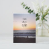 あらゆる日没を楽しんで下さい ポストカード (スタンド正面)