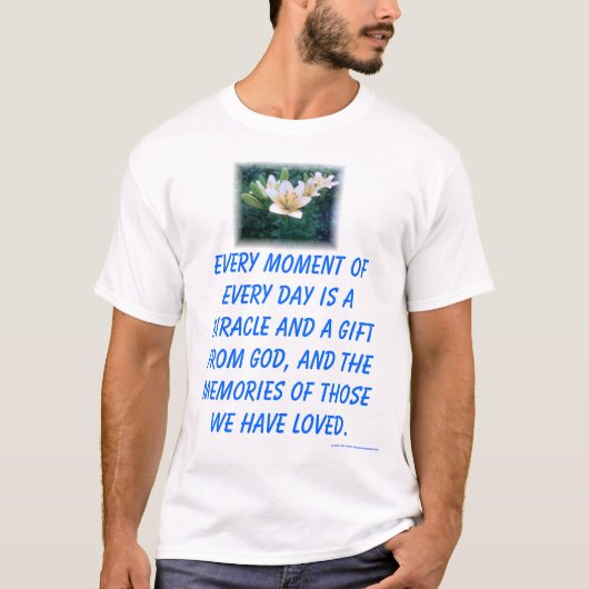 あらゆる時奇跡夜ガウン Tシャツ (正面)