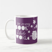 あらゆる本全世界 コーヒーマグカップ (左)