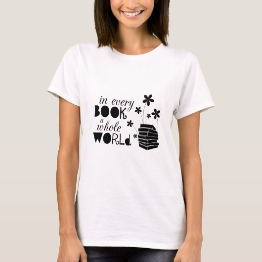 あらゆる本全世界 Tシャツ (正面)
