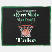 あらゆる機会にインスピレーションの力を手に入れる フリースブランケット (正面(横))