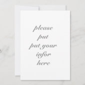 「あらゆる機能/イベント」のパーティの招待状 招待状 (裏面)