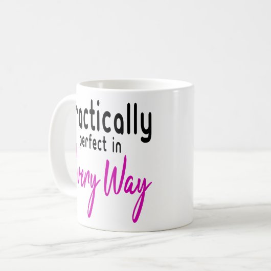 あらゆる点で実質的に完璧である コーヒーマグカップ (正面左)