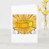 あらゆる点で穴だらけのチーズ カード (黄色い花)