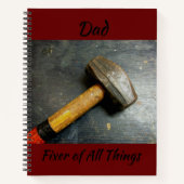 あらゆる物の手すり金槌の固定具 ノートブック (正面)