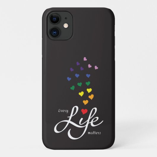 あらゆる生命が重要だ – 虹の色 – Case-Mate iPhoneケース (裏面)