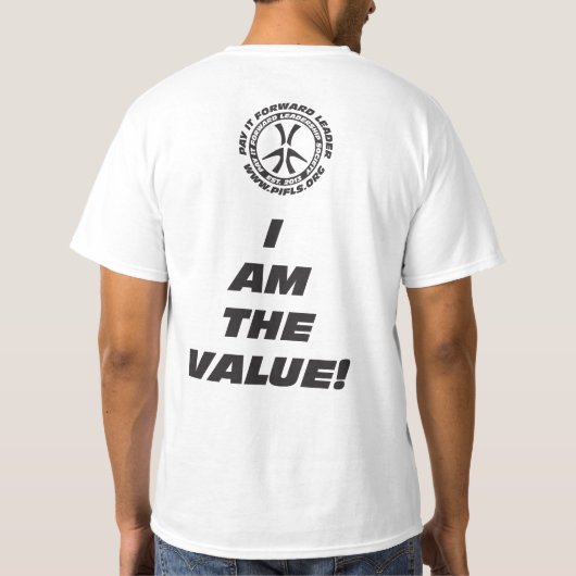 あらゆる生命はお金ない重要です Tシャツ (裏面)