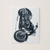 あらゆる男の子は脂肪質の青いアメリカのオートバイを愛します ジグソーパズル (縦)