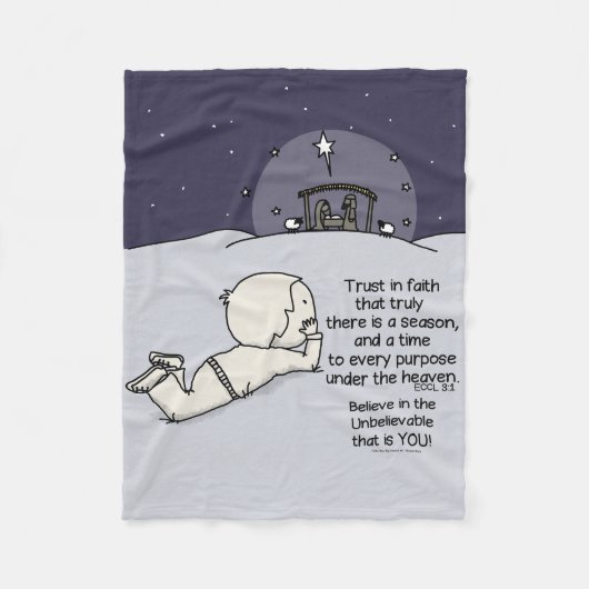 あらゆる目的のための時間 フリースブランケット (正面)
