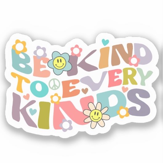 あらゆる種類に優しい、レトロビーガン シール (正面)