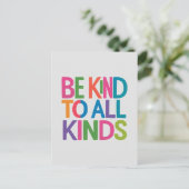 あらゆる種類に優しく、人生のやる気を起こさせる引用文 シーズンポストカード (スタンド正面)