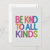 あらゆる種類に優しく、人生のやる気を起こさせる引用文 シーズンポストカード (正面/裏面)