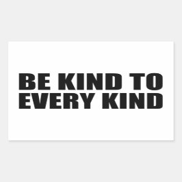 あらゆる種類に親切である 長方形シール