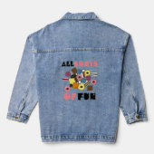 あらゆる種類のおもしろいLicorice Allsortsキャンディキャンディ デニムジャケット (裏面)