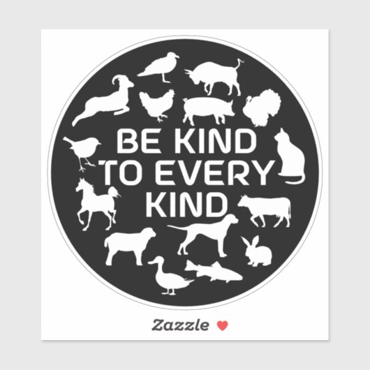 あらゆる種類のビーガン活動に親切に シール (シート)