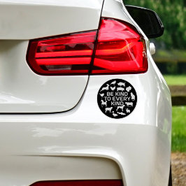 あらゆる種類のビーガン活動に親切に シール