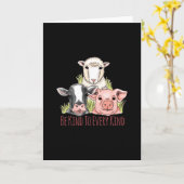 あらゆる種類のビーガン カード (黄色い花)