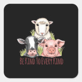 あらゆる種類のビーガン スクエアシール (正面)