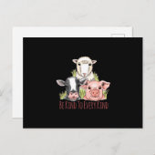 あらゆる種類のビーガン ポストカード (正面/裏面)