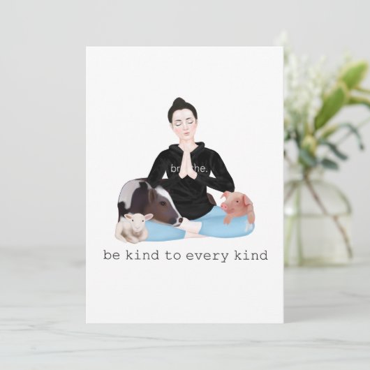 あらゆる種類の人に親切である サンキューカード (スタンド正面)